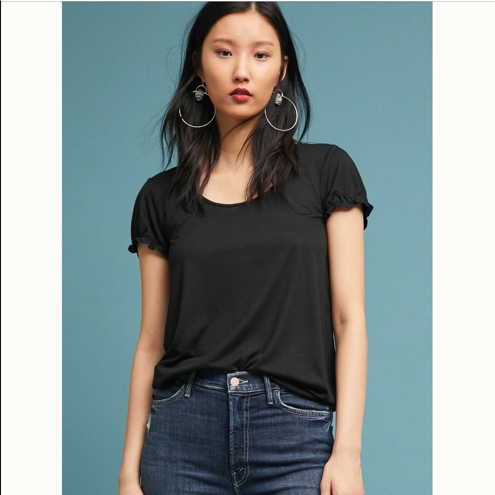 NWT Anthropologie Deletta Wabanum back twist tee
